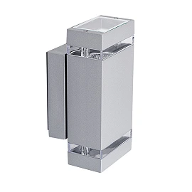 Wall luminaire ZEW EL-235J-G, 2 x JDR Gu10 max. 35W, IP44, grey
