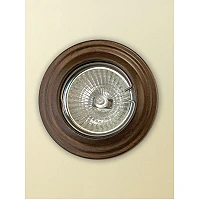 Lustrarte 840GU10 0089 iebūvējamais gaismeklis GU10 Ø80 mm, Terra brūns