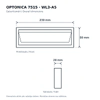 Optonica 7515 pakāpienu LED gaismeklis 3 W 3000 K IP65, melns