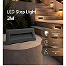 Optonica 7515 pakāpienu LED gaismeklis 3 W 3000 K IP65, melns