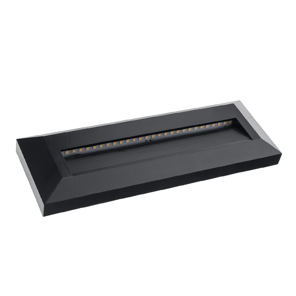 Optonica 7515 LED step light 3 W 3000 K IP65, black