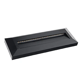 Optonica 7515 LED step light 3 W 3000 K IP65, black
