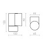 Rendl MIZZI NEW I outdoor wall light GU10 IP65, anthracite — R13755
