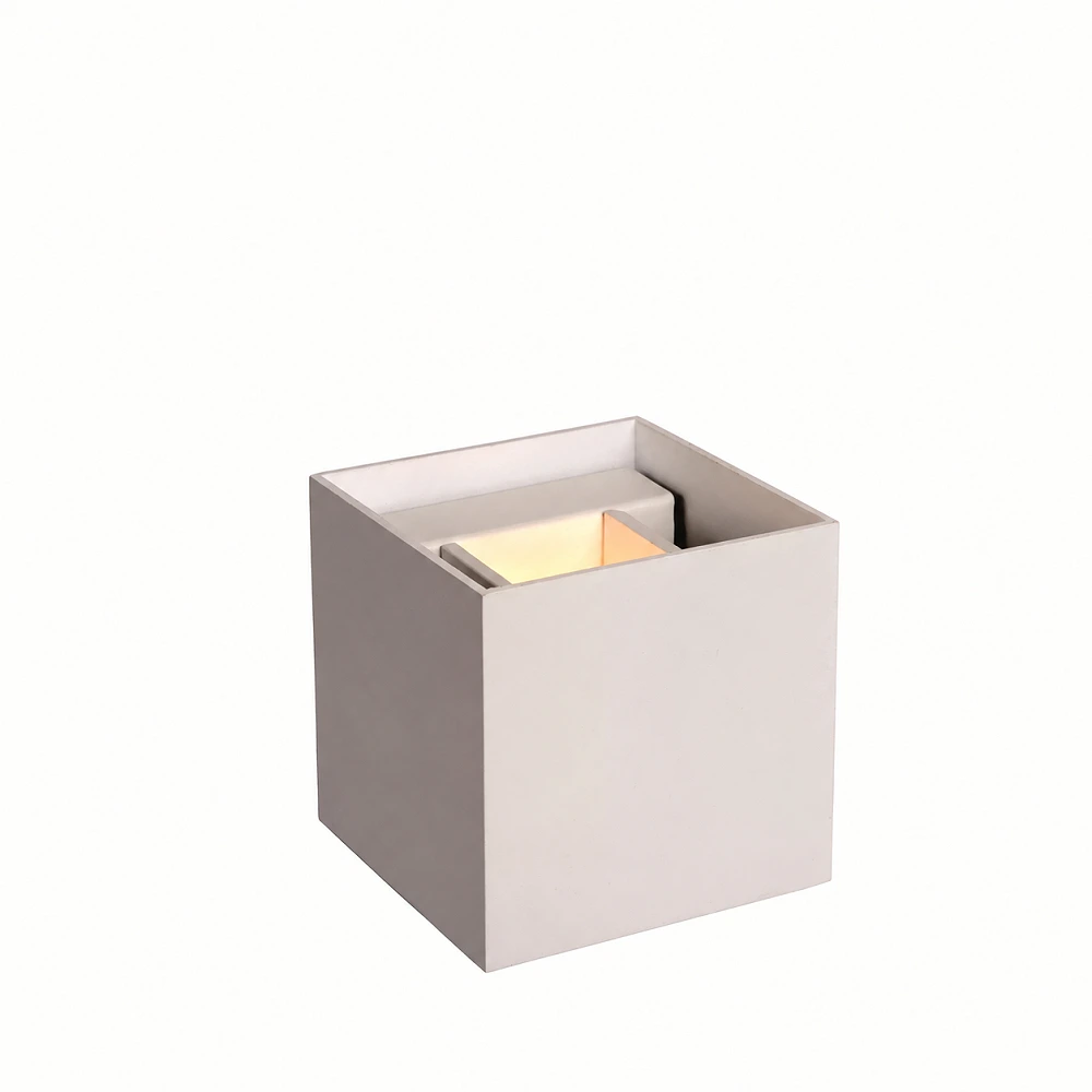 AXI cube LED wall light 7 W 2700 K 320 lm IP54 white (Lucide)