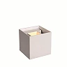 AXI cube LED wall light 7 W 2700 K 320 lm IP54 white (Lucide)