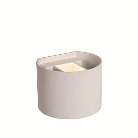 AXI half-round LED wall light 7 W 2700 K 320 lm IP54 white (Lucide)
