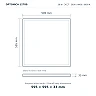 LED panelis 60×60 cm, 30W, 4200lm, 3CCT, UGR <19 (Optonica 12780)