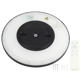LED ceiling light 18W, 1440lm, RGB+CCT, black (Optonica 2941)
