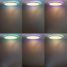 LED ceiling light 24W, 1920lm, RGB+CCT, white (Optonica 2945)