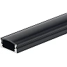 LED virsapmetuma profils 2 m, 17,4×7 mm, melns ar melnu vāku (Optonica 5107)