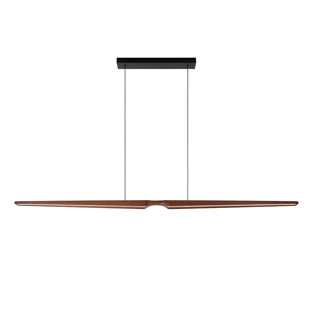 Lucide HALMSTAD pendant light 180 cm LED 28W CCT, dark wood