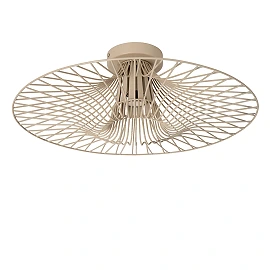 Lucide ELLIS flush ceiling light Ø50 cm, 1xE27, taupe