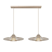 Lucide ELLIS pendant light 120 cm, 2xE27, taupe
