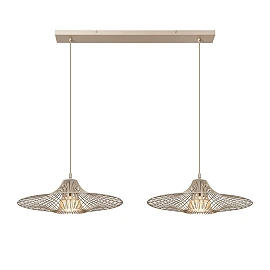 Lucide ELLIS pendant light 120 cm, 2xE27, taupe