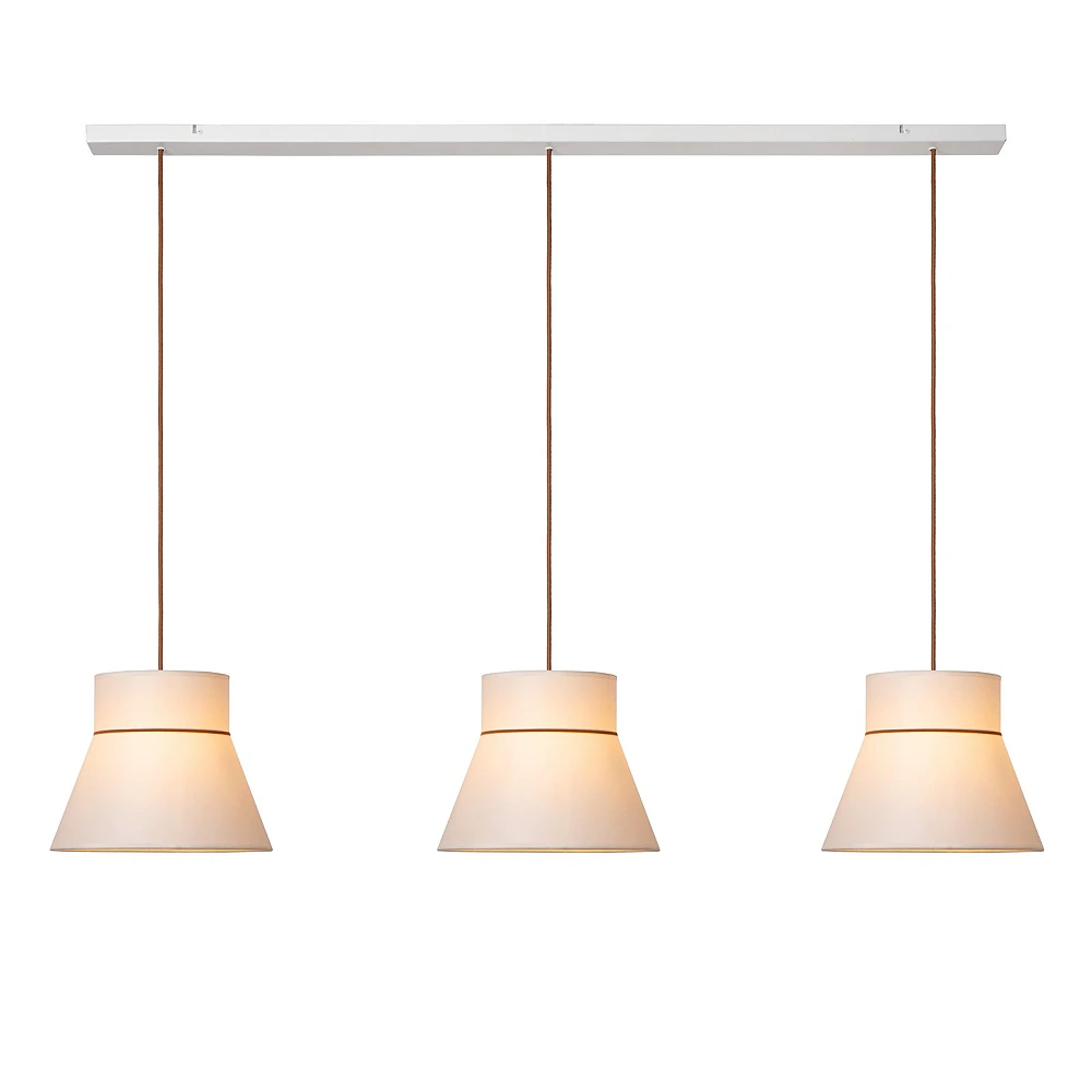 Lucide SCARLET pendant light 130 cm, 3xE27, cream