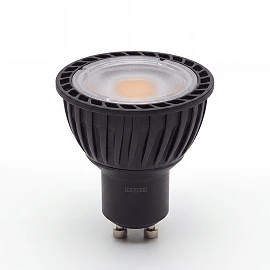 Lucide GU10 MR16 LED bulb 5 W 2200–3000 K, black