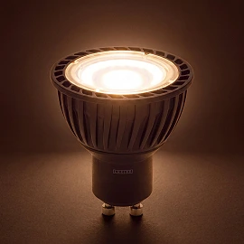 Lucide GU10 MR16 LED bulb 5 W 2200–3000 K, black