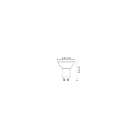 Lucide GU10 MR16 LED bulb 5 W 2200–3000 K, black