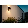 TADZIO kantaina āra sienas lampa LED 7W CCT IP65 ar sensoru, rūsas brūna (Lucide)