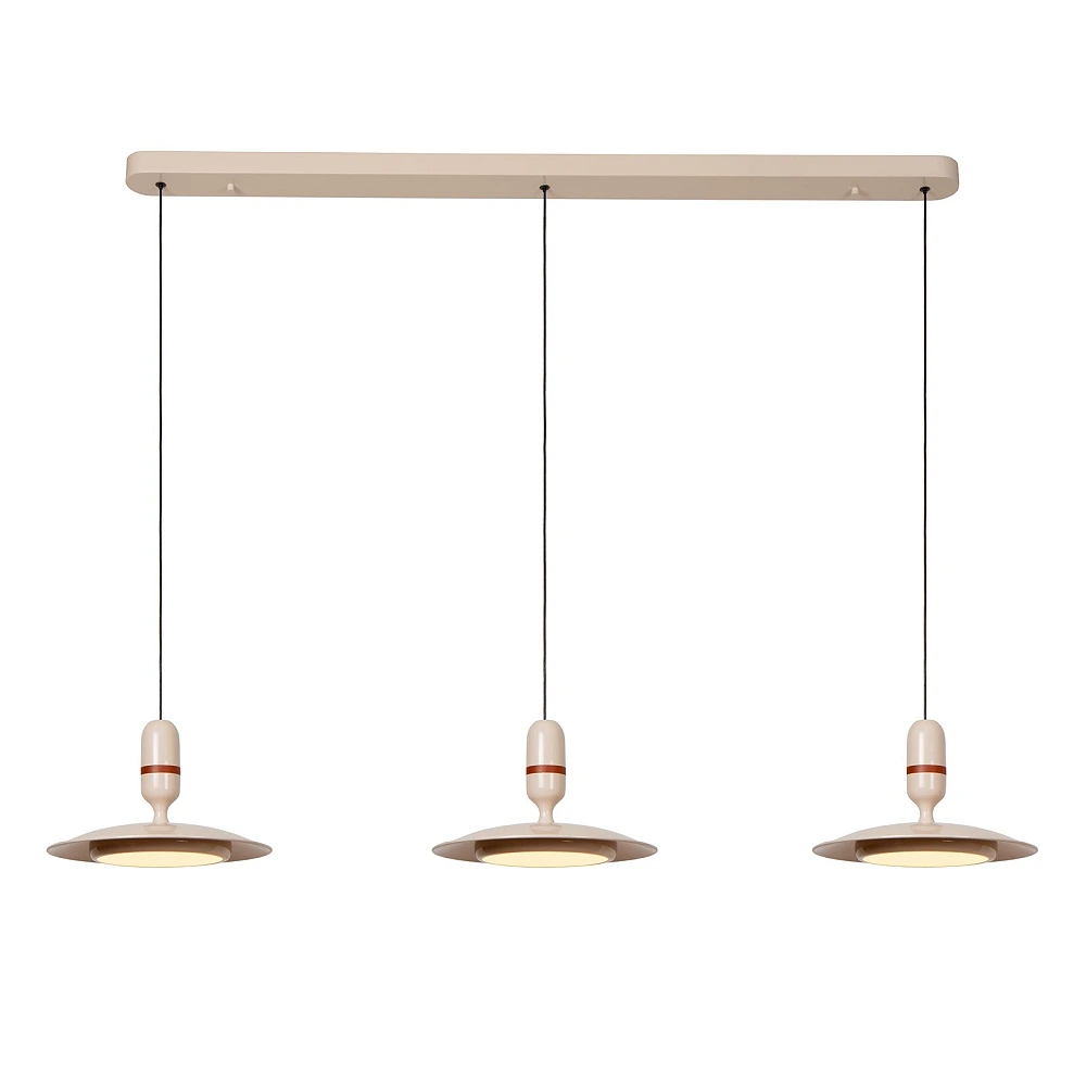Lucide JOSEFINE piekaramā LED lampa 3×11 W CCT, krēmkrāsā