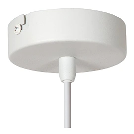 Lucide LA VAGUE piekaramā lampa ar zīda abažūru, Ø40 cm, balta