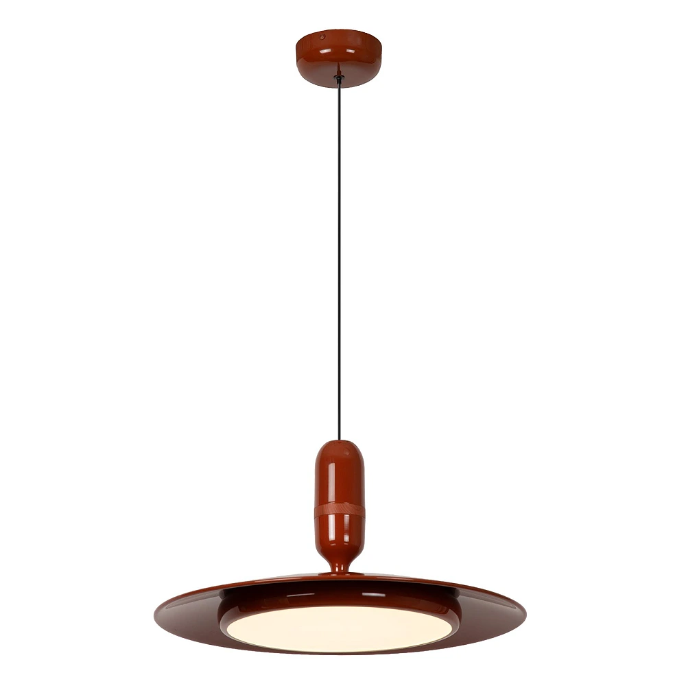 Lucide JOSEFINE LED piekaramā lampa, Ø47 cm, terakotas krāsā