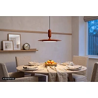 Lucide JOSEFINE LED piekaramā lampa, Ø47 cm, terakotas krāsā