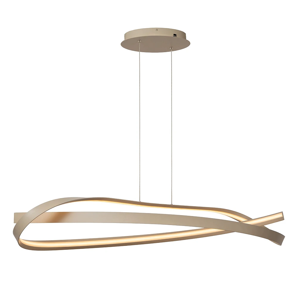 Lucide MENUET LED piekaramā lampa, 110 cm, taupe