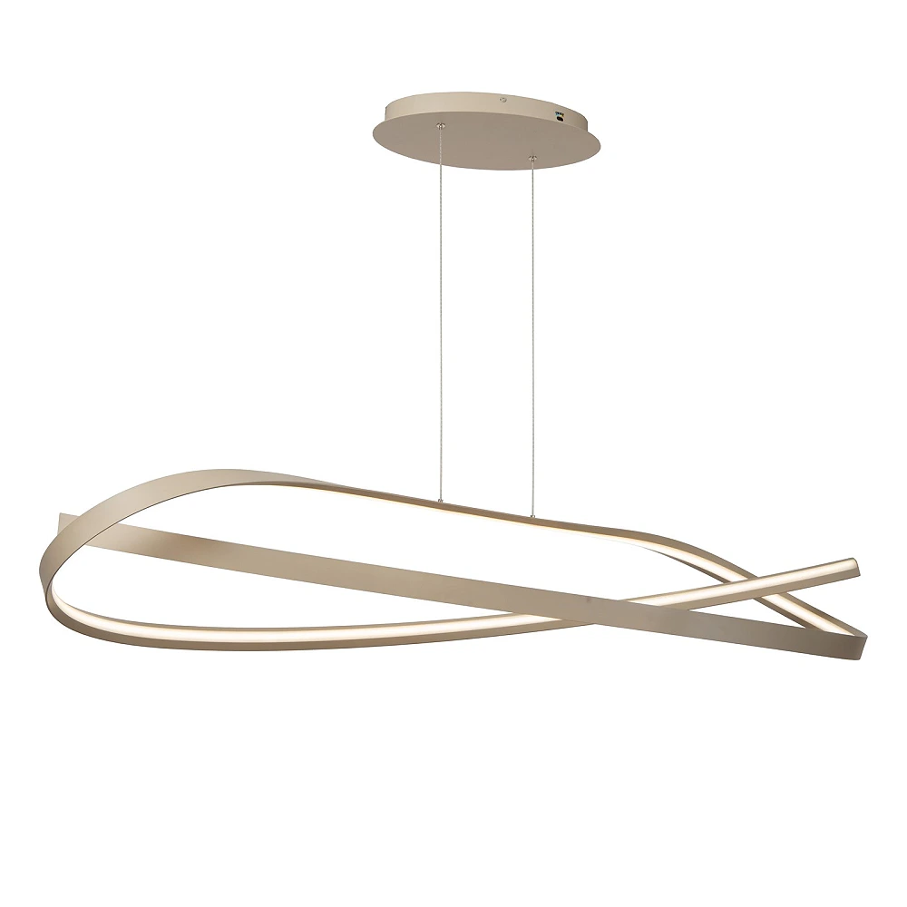 Lucide MENUET LED piekaramā lampa, 140 cm, taupe