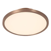 Lucide FIXXT LED griestu gaismeklis, Ø19,8 cm, šampanieša tonī