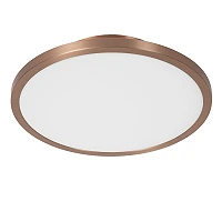 Lucide FIXXT LED griestu gaismeklis, Ø19,8 cm, šampanieša tonī