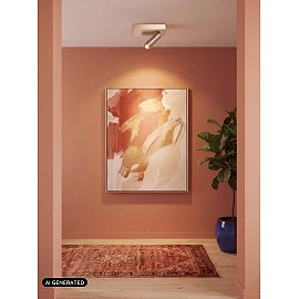 Lucide BIX LED griestu prožektors 8 W CCT, šampanieša krāsā