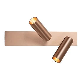 Lucide BIXX LED griestu prožektors 2×8 W CCT, šampanieša krāsā