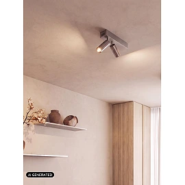 Lucide BIXX LED griestu prožektors 2×8 W CCT, satīna tumši pelēkā krāsā