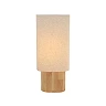 Lucide FARAH galda lampa 70 cm, E27, balta ar koka pamatni