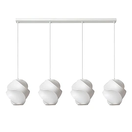 Lucide LA VAGUE pendant light 127 cm, 4×E27, white