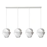Lucide LA VAGUE piekaramā lampa 127 cm, 4×E27, balta
