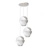 Lucide LA VAGUE piekaramā lampa Ø51 cm, 3×E27, balta