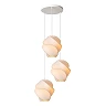 Lucide LA VAGUE piekaramā lampa Ø51 cm, 3×E27, balta