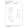Lucide LA VAGUE piekaramā lampa Ø51 cm, 3×E27, balta