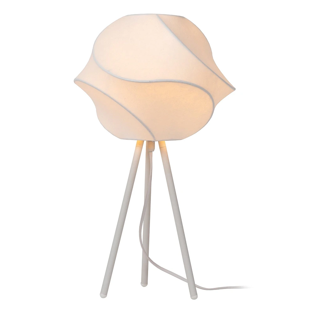 Lucide LA VAGUE table lamp Ø30 cm, E27, white