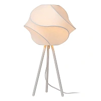Lucide LA VAGUE table lamp Ø30 cm, E27, white