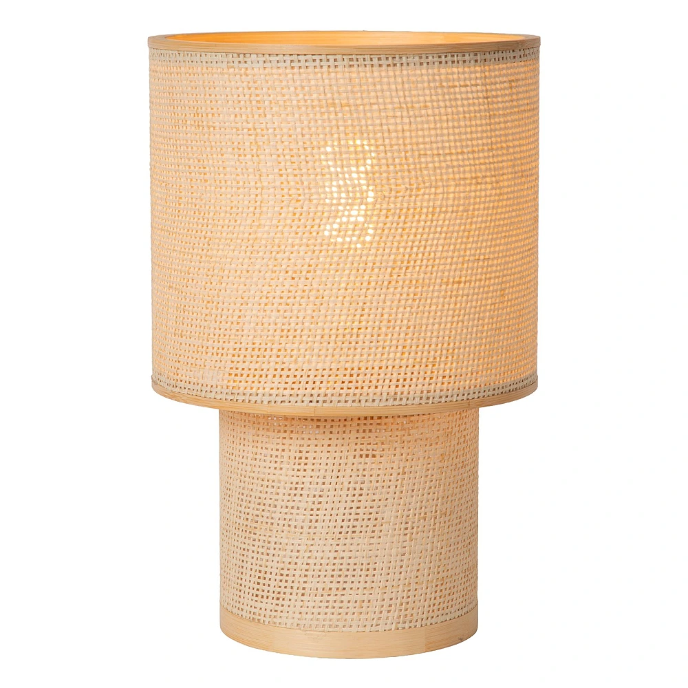 Lucide SALISBURY table lamp Ø20 cm, E27, natural bamboo