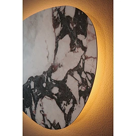 Lucide KAMIEN wall light 47 cm, LED 12W CCT, white marble