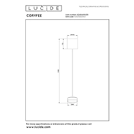 Lucide CORYFEE piekaramā lampa LED 9W CCT, šampanieša