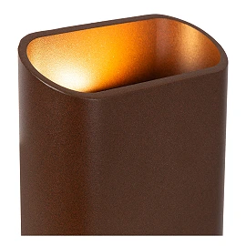 ATILA outdoor wall light LED 2×5W 2700K IP65, rust brown (Lucide)