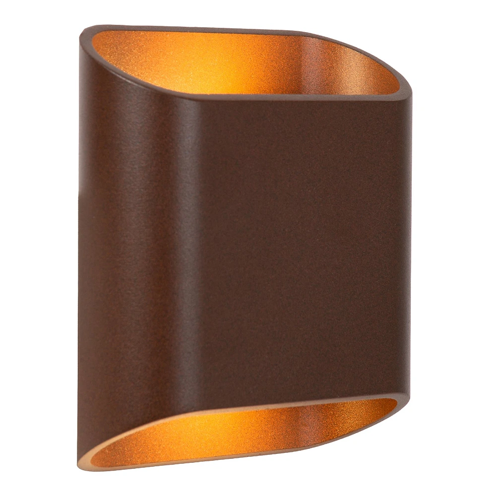 ATILA outdoor wall light LED 2×5W 2700K IP65, rust brown (Lucide)