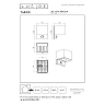TADZIO kantaina āra sienas lampa LED 7W CCT IP65 ar sensoru, melna (Lucide)