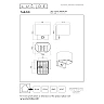 TADZIO apaļa āra sienas lampa LED 7W CCT IP65 ar sensoru, melna (Lucide)