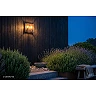Lucide COZETTE kvadrātveida āra sienas lampa 2×E27 IP65, rūsas brūna